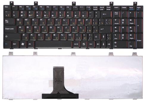 Клавиатура для ноутбука Roverbook Explorer (W700) Black, RU