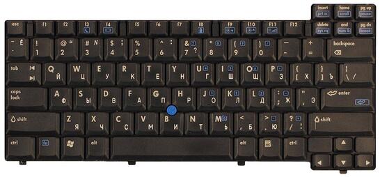 Клавиатура для ноутбука HP Compaq NC6320, NX6310, NX6315, NX6325, NC6310 с указателем (Point Stick), Black, RU - фото 3