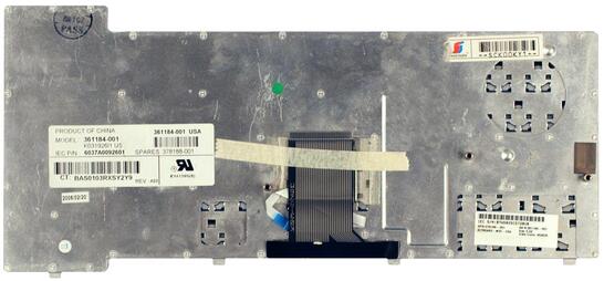 Клавиатура для ноутбука HP Compaq NC6320, NX6310, NX6315, NX6325, NC6310 с указателем (Point Stick), Black, RU - фото 2