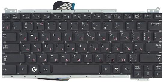 Клавиатура для ноутбука Samsung (NC110) Black, (No Frame), RU - фото 2