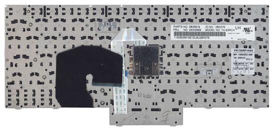 Клавиатура для ноутбука Lenovo ThinkPad Twist (230U, S230, S230I) с указателем (Point Stick) Black, Black Frame, RU - фото 3