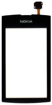 Тачскрин (Сенсорное стекло) для смартфона Nokia Asha 305 черный