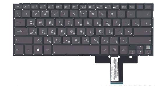 Клавиатура для ноутбука Asus Transformer Book (TX300, TX300C,TX300CA) Black, (No Frame), RU - фото 2