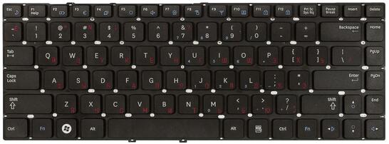 Клавиатура для ноутбука Samsung (Q430, QX410, SF410) Black, (No Frame), RU - фото 2