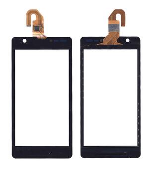 Тачскрин (Сенсорное стекло) для смартфона Sony Xperia ZR C5503, C5502 черное