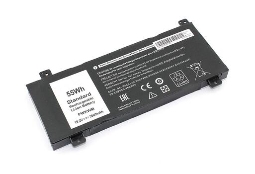Аккумуляторная батарея для ноутбука Dell 0M6WKR Inspiron 14 7466 15.2V Black 3600mAh OEM - фото 6