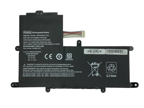 Аккумуляторная батарея для ноутбука HP PO02XL Stream 11-R 7.4V Black 4800mAh OEM - фото 6