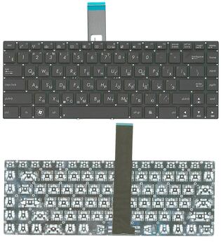 Клавиатура для ноутбука Asus N46, N46J, N46JV, N46V, N46VB, N46VJ, N46V, N46VM, N46VZ с подсветкой (Light) Black, RU