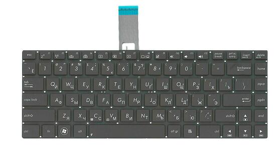 Клавиатура для ноутбука Asus N46, N46J, N46JV, N46V, N46VB, N46VJ, N46V, N46VM, N46VZ с подсветкой (Light) Black, RU - фото 2