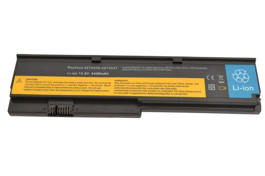 Аккумуляторная батарея для ноутбука Lenovo-IBM 42T4534 ThinkPad X200 10.8V Black 5200mAh OEM Аккумуляторная батарея для ноутбука Lenovo-IBM 42T4534 ThinkPad X200 10.8V Black 5200mAh OEM - фото 4