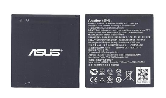 Аккумуляторная батарея для смартфона Asus C11P1403 A450CG 3.7V Black 1750mAh 6.4Wh Аккумуляторная батарея для смартфона Asus C11P1403 A450CG 3.7V Black 1750mAh 6.4Wh