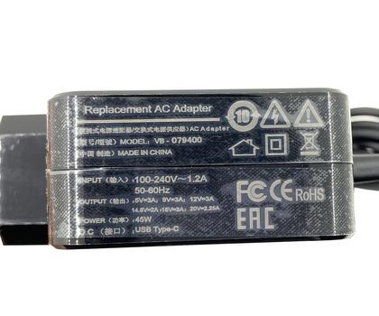 Блок питания для ноутбука Toshiba 45W 5V 3A /9V 3A/ 15V 3A/20V 2.25A Type-C ADP-45EW C OEM - фото 2