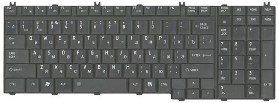 Клавиатура для ноутбука Toshiba Tecra (A11) Black, RU - фото 2