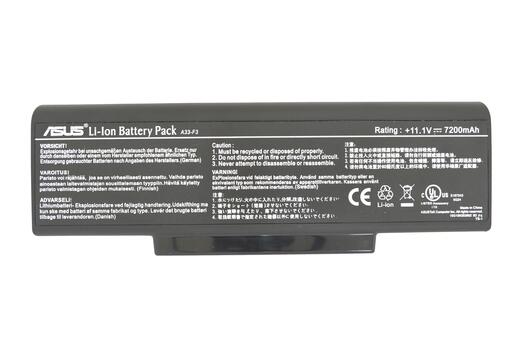 Усиленная аккумуляторная батарея для ноутбука Asus A33-F3 A9 11.1V Black 7200mAh Orig