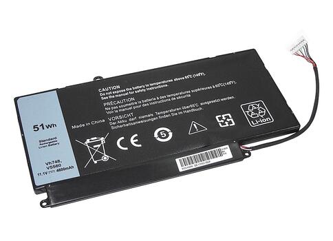 Аккумуляторная батарея для ноутбука Dell VH748 Vostro 5560 11.1V Black 4600mAh OEM - фото 6