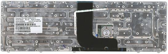 Клавиатура для ноутбука HP EliteBook (8560W) с указателем (Point Stick), Black Gray, (Gray Frame) RU - фото 3