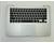 Клавиатура для ноутбука Apple MacBook Pro (A1278) 2011 Black, (Silver TopCase), RU (горизонтальный энтер) - фото 2, миниатюра