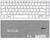 Клавиатура для ноутбука Samsung (470R4E, BA59-03680A) White, (No Frame), RU