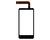 Тачскрин (Сенсорное стекло) для смартфона HTC Evo 3D G17 черный - фото 2, миниатюра