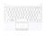 Клавиатура для ноутбука Samsung (N210) White, (White TopCase), RU