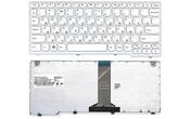 Клавиатура для ноутбука Lenovo IdeaPad S110, S206 White, (White Frame), RU