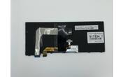 Клавиатура для ноутбука Lenovo Thinkpad T460S с подсветкой (Light), с указателем (Point Stick), короткий шлейф (Short Trail), Black, (No Frame), RU
