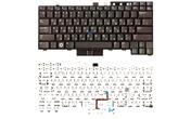 Клавиатура для ноутбука Dell Latitude E5400, E6410, E6400, E5500, E5510, E5410, E6500, E6510, M4500 с указателем (Point Stick) Black, RU/EN