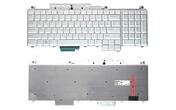 Клавиатура для ноутбука для Dell Inspiron (1700, 1721, Vostro 1700, XPS M1720 M1721 M1730) с подсветкой (Light) Silver, RU/EN