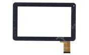 Тачскрин (Сенсорное стекло) для планшета UK090256-FPC черный. Внешний размер 232*142 мм, рабочий размер 198*112 мм, 50 pin