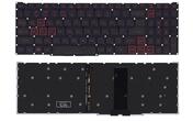 Клавиатура для ноутбука Acer Nitro 5 (AN517-41) с подсветкой (Light), Black, (узкий шлейф, красные буквы), RU