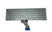 Клавиатура для ноутбука HP (15-dw0000) с подсветкой (Light), Silver, (No Frame) RU
