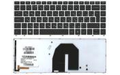 Клавіатура для ноутбука HP ProBook (5330M) з підсвіткою (Light), Black, (Silver Frame) RU