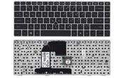 Клавіатура для ноутбука HP EliteBook (8460P) Black, з вказівником (Point Stick) (Grey Frame) RU