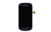 Матрица с тачскрином (модуль) для Samsung Galaxy S3 mini GT-I8190 синий с рамкой