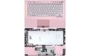 Клавиатура для ноутбука Sony Vaio (VPC-SB), Silver, (Rose Frame) RU (fingerprint reader)