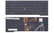 Клавіатура для ноутбука Lenovo ThinkPad carbon Gen 2 2014 (X1) з підсвіткою (Light), з вказівником (Point Stick) Black, No Frame, RU