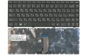 Клавиатура для ноутбука Lenovo IdeaPad (B470, G470, G470AH, G470GH, G475, V470, V470c, Z470, Z475), Black, (Black Frame), RU