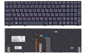 Клавиатура для ноутбука Lenovo IdeaPad (Y500) с подсветкой (Light), Black, (Black Frame) RU