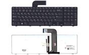 Клавіатура для ноутбука Dell Inspiron (5720, 7720, N7110) Vostro (3750) XPS (L702X) з підсвіткою (Light) Black, (Black Frame), RU