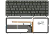 Клавіатура для ноутбука HP Pavilion (DM4-3000) з підсвіткою (Light), Black, (Black Frame) RU