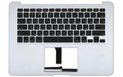 Клавиатура для ноутбука Apple MacBook Air 2011+ (A1369) Black, (Silver TopCase), с подсветкой (Light), RU (горизонтальный энтер)