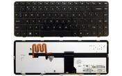 Клавіатура для ноутбука HP Pavilion (DM4-1000, DV5-2000, DV5-2100) з підсвіткою (Light), Black, (Black Frame) RU