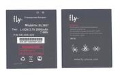 Аккумуляторная батарея для смартфона Fly BL3807 Evo Tech 1 IQ454 3.7V Black 2000mAh 7.4Wh