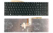 Клавиатура для ноутбука Samsung (RF712) с подсветкой (Light), Black, (No Frame), RU