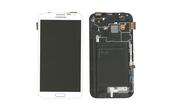 Матрица с тачскрином (модуль) для Samsung Galaxy Note 2 GT-N7100 белый с рамкой