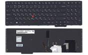 Клавиатура для ноутбука Lenovo Thinkpad (S5) с указателем (Point Stick), с подсветкой (Light), Black, (Black Frame), RU