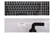 Клавиатура для ноутбука Asus K52 K53 G73 A52 G60 Black, (Silver Frame) RU