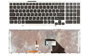 Клавіатура для ноутбука Sony Vaio (VPC-F11, VPC-F12 VPC-F13) з підсвіткою (Light), Black, (Silver Frame) RU