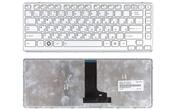 Клавіатура для ноутбука Toshiba Satellite (T230, T230D, T235, T235D) Silver, (Silver Frame) RU