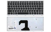 Клавиатура для ноутбука Lenovo IdeaPad (U410) Black, (Silver Frame), RU